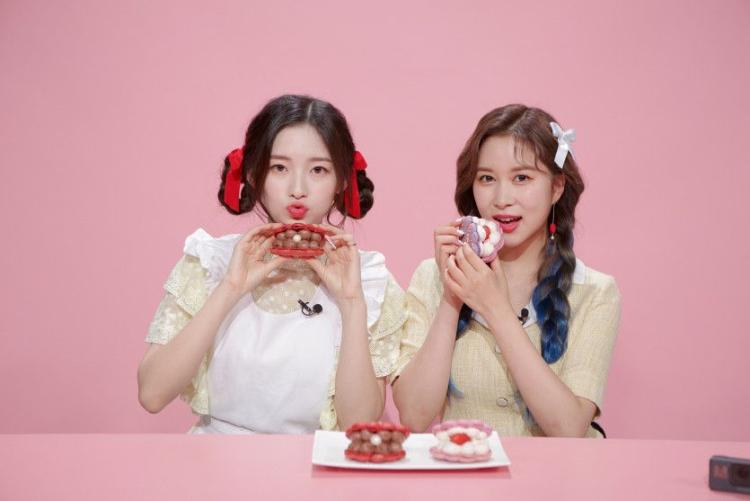 아린 (오마이걸) x 다영 (우주소녀) - 마카롱 리뷰 (아다리TV/사진/영상)0