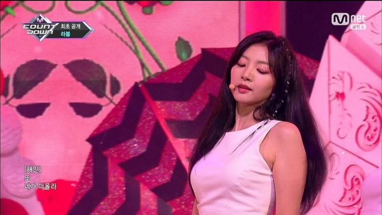 라붐 엠카운트 체온 컴백 캽챠5