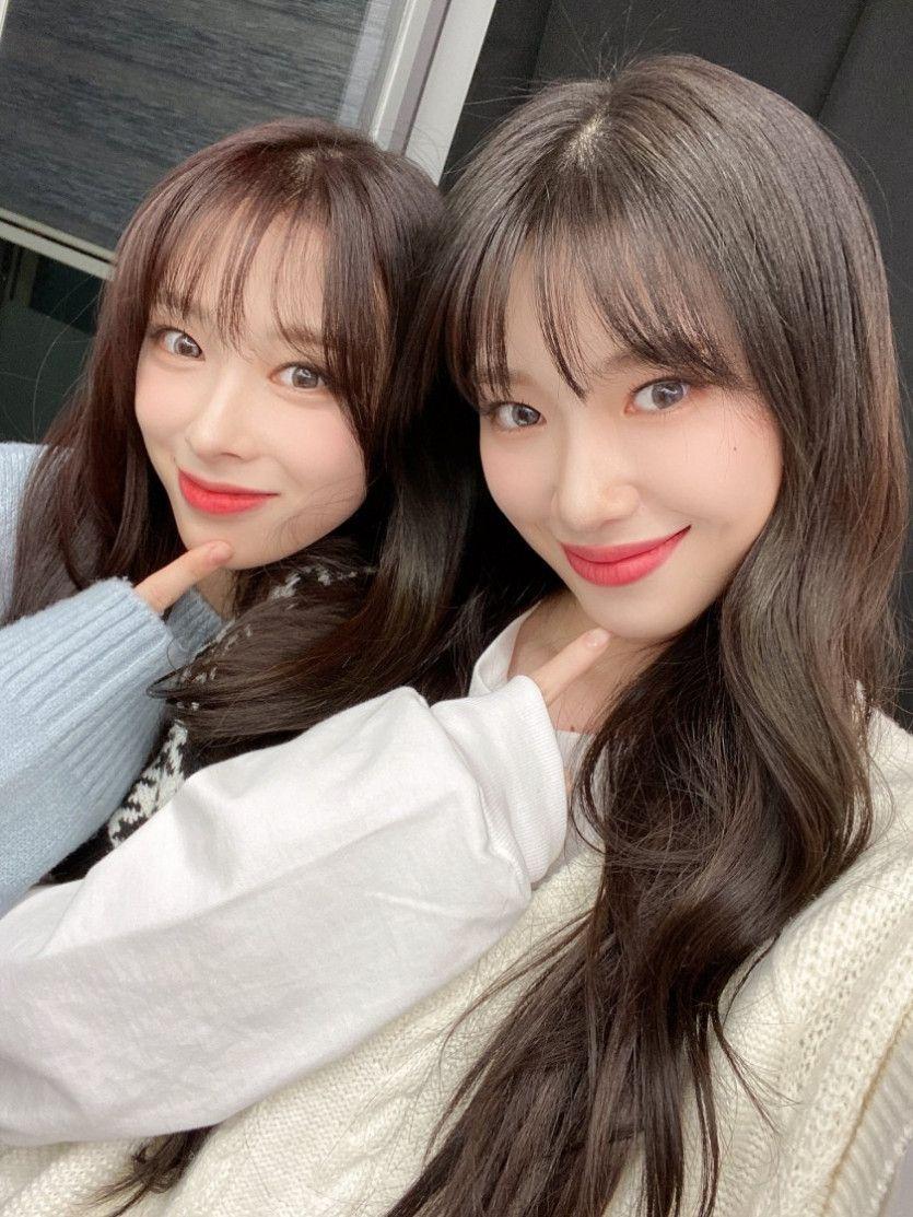 앞머리 생기고 쌍둥이가되버린 로켓펀치 수윤 윤경0