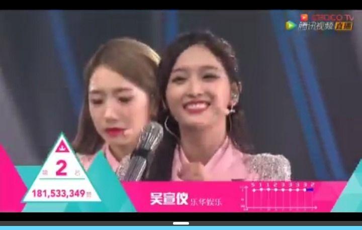 방금 끝난 중국프듀 1, 2위 득표수0