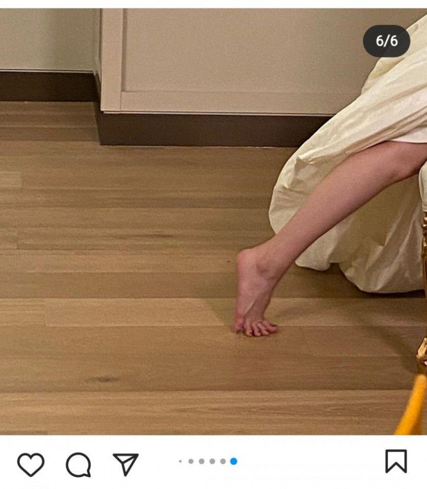 아이유 인스타...광고 촬영 현장5