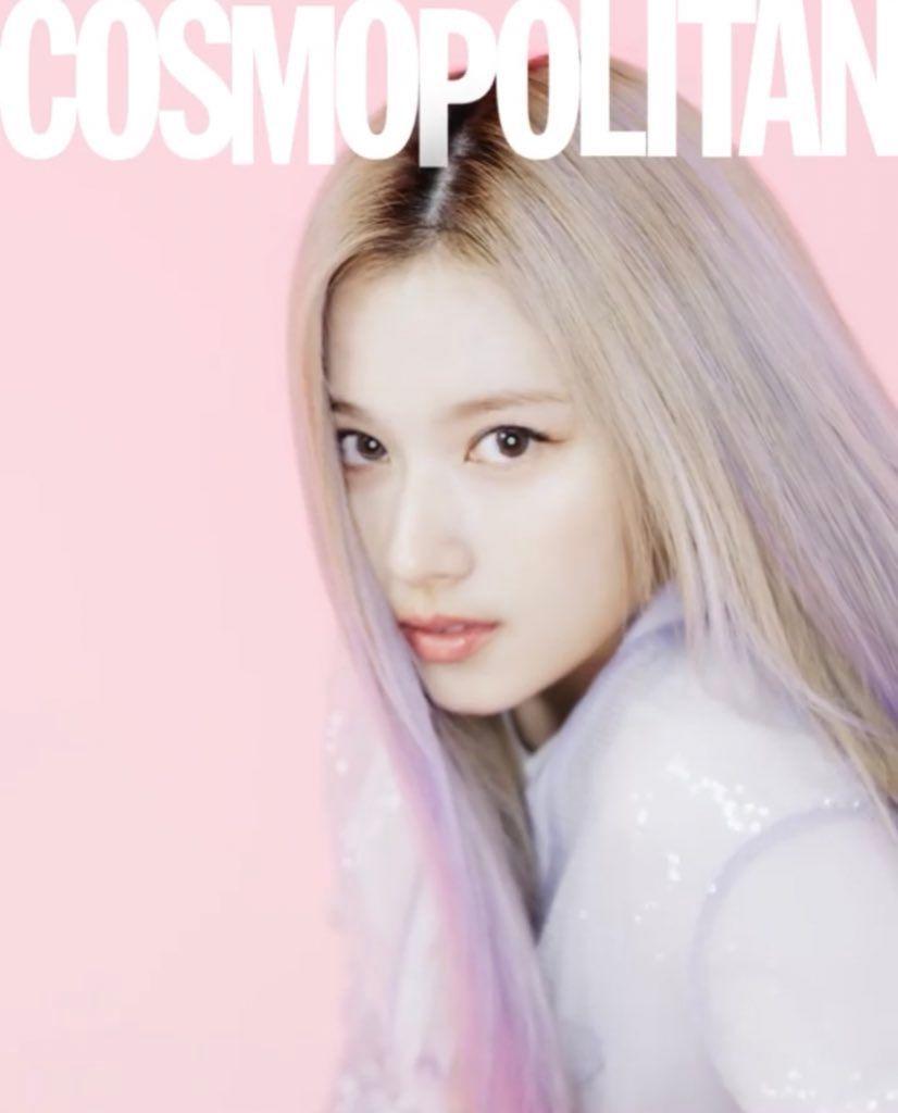 사나 코스모폴리탄 22년 1월 커버2