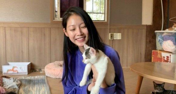 공승연, 정연 평강보호소 봉사0