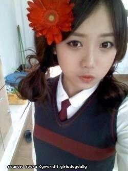 유라 데뷔전 고등학생 시절4