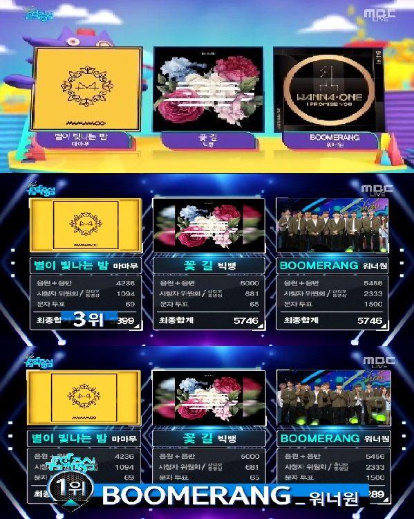 180331 음악중심 1위0