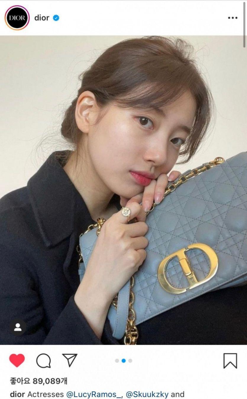 디올 공식 인스타그램에 올라온 수지0