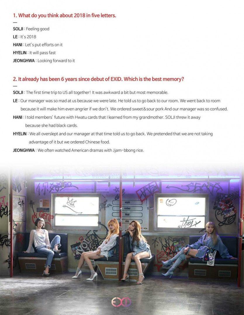 EXID - LEGGO Magazine Jan 20181
