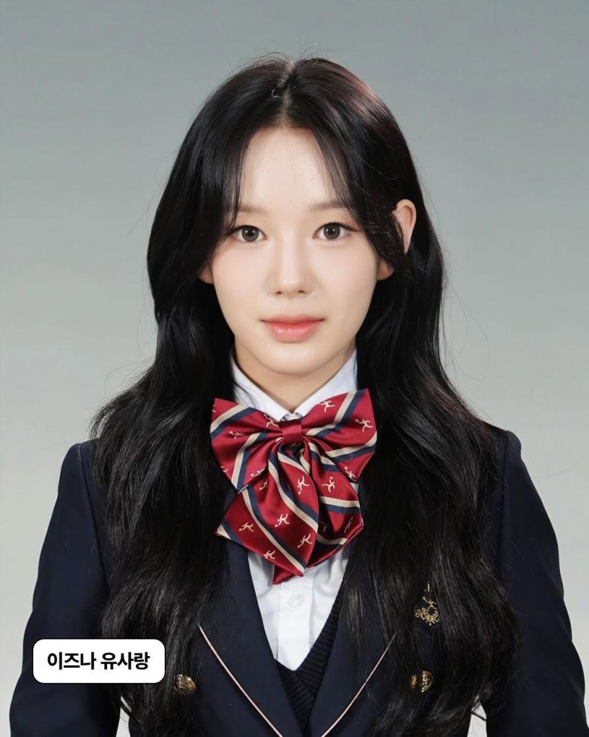 아이브 이서, 이즈나 유사랑, 트리플에스 채원, 해린, 수민(한림예고 졸업사진)1