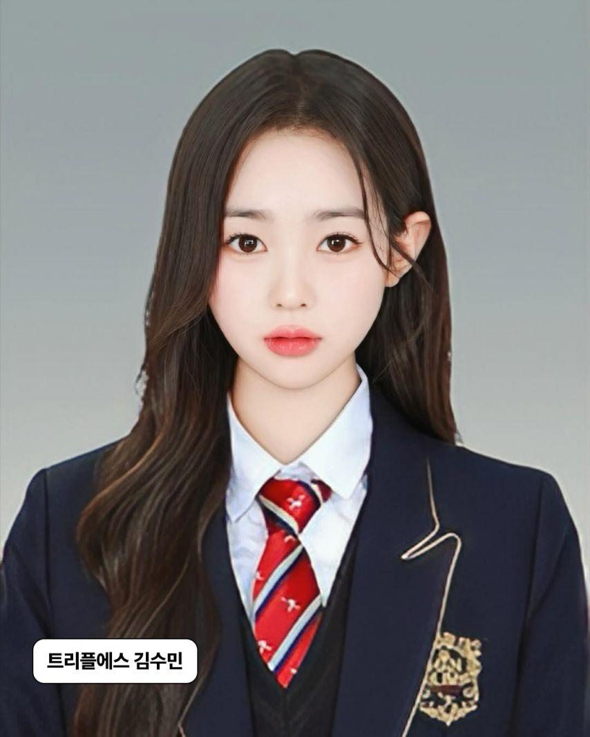 아이브 이서, 이즈나 유사랑, 트리플에스 채원, 해린, 수민(한림예고 졸업사진)4