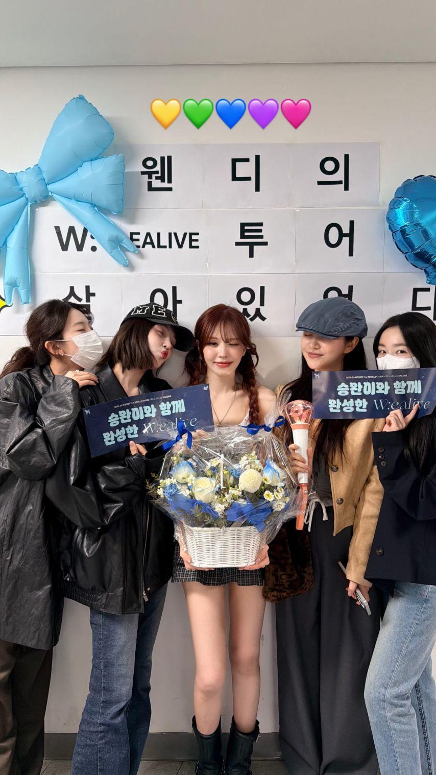 슬기 조이 예리 레드벨벳 인별 웬디 월드투어5