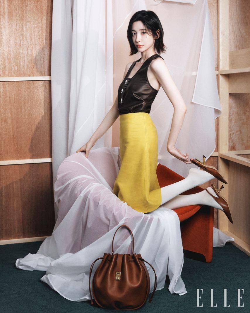 박지현 엘르x페라가모 화보 비하인드4