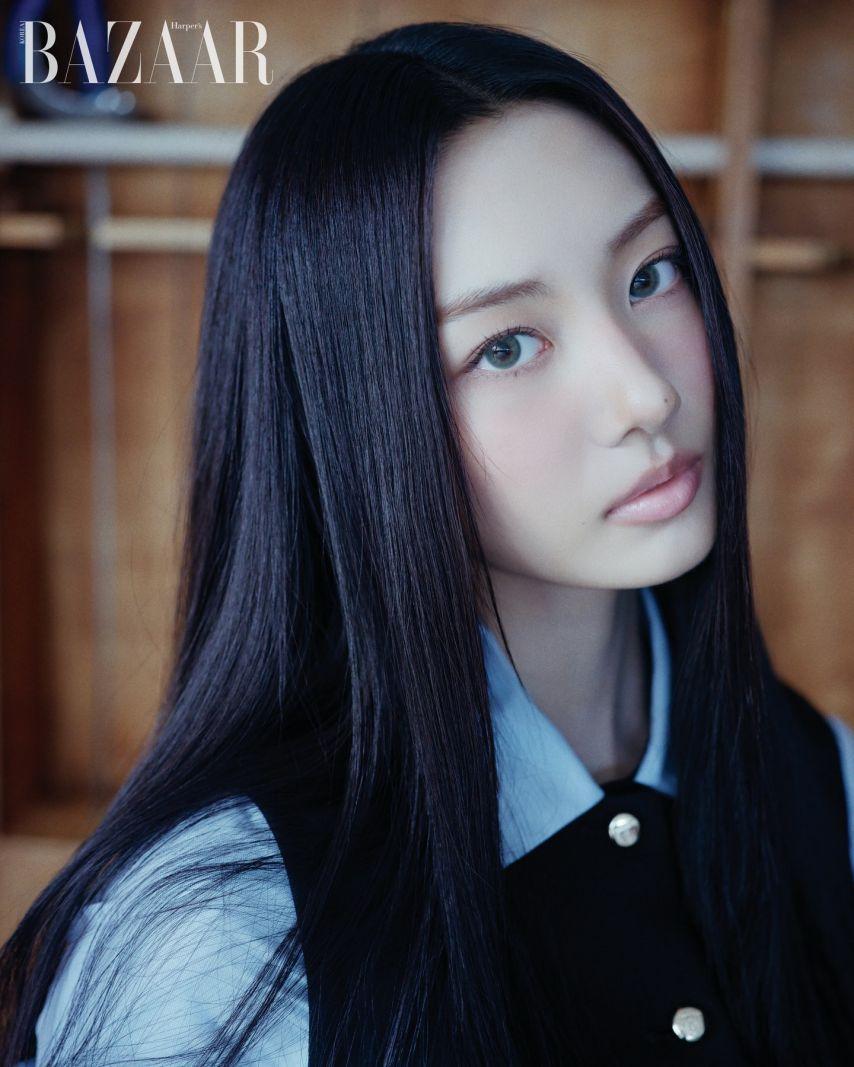 미야오 가원, 산드로(SANDRO) 하퍼스 바자 4월호 화보.JPG4