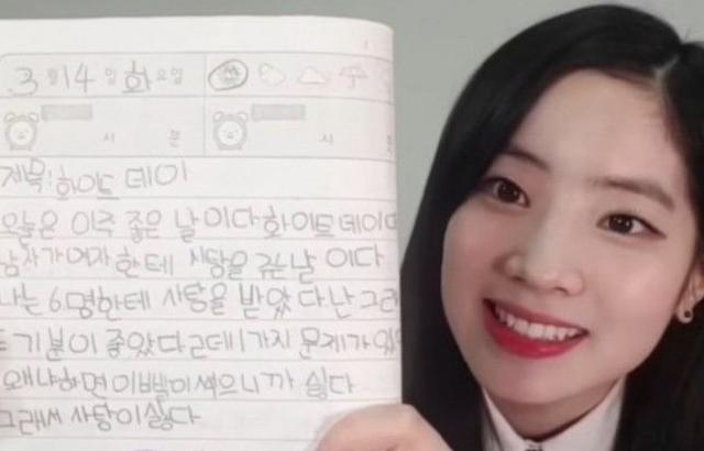 다현이 초등학교 때 쓴 일기
